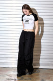 AubeA Crop Raglan Tee