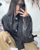 Azen Track Leather Jacket