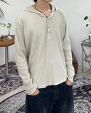 Haraine Waffle Crop Hoodie