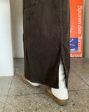 Taran corduroy carpenter long skirt