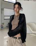 Pub Summer See-Through Knit Cardigan