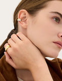 Plump Twist Silver Ear Cuff