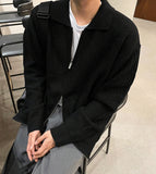 Two-way collar cardigan