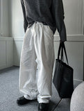 Slab White Wide Denim Pants