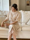 Jelena Chiffon Layered H-Line Skirt
