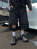 Washed Black Destroyed Part 8 Denim