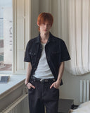 Bundry Waist Snap Pocket Short Sleeve Shirt
