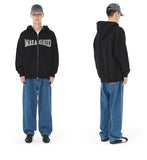 APPLIQUE ZIP UP HOODIE
