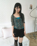 Bianca Flower Three Quarter T-shirt