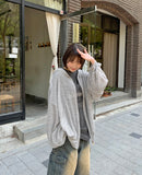 Mikel Track Linen Hood Zip-Up Cardigan