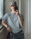 Layden Ribbed Cut-out Short Sleeve T-shirt