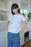 Mushroom Stitch Crop Short Sleeve Tee