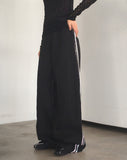 Tashani Two Lines Color Matching Wide Pants