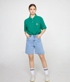 Flower Bear Embroidery Pique Short Sleeve Tee
