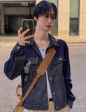 Reuben Knitted Denim Trucker Jacket