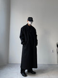 Hidden Maxi Long Black Coat