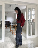 Curse Stitch Pocket Non-Fade Denim Pants