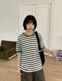 Welty Stripe Over Short Sleeve Tee