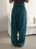 walkie nylon two-way cargo long wide jogger pants