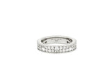 Essence Silver (W) Moissanite Double Wave Ring