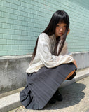 [MADE] Deki Flower Punching Long Sleeve Hooded Zip-up