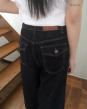 Kelty Back Pocket Point Raw Denim Pants