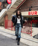 Double Buckle Biker Wide Long Boots