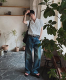 Twel Vintage Washed Denim Pants
