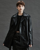 Lambskin Short Trench Jacket