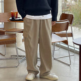 Pale corduroy cargo string pants