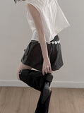 Punched Lace Ruffle Blouse