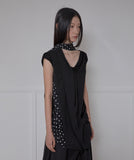 Layered Dot Scarf T-Shirt
