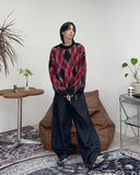 Laken faded argyle knit