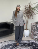Eldin Hairy Knit Zip-Up