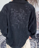 Kind Star Embroidered Fleece Jumper