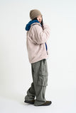 Retro deep pile fleece jacket