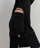 Button Slit Bootcut Pants