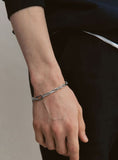 [Premium Plating] Name AB(W) Bold Chain Bracelet