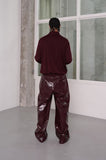 Patent leather pants