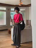 Marina two-tuck banding balloon slacks