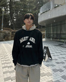 Londer Color Scheme Nylon Hood Sweatshirt