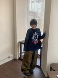 Hoind Printing Over Long Sleeve Tee