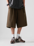 Slack One-Tuck Half Pants