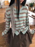 Mael Stripe Knit Cardigan