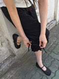 Harom Dot Capri Frill Banding Pants