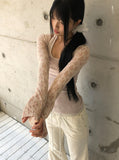 Quto See-through Bolero Cardigan