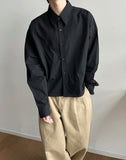 Liz two-tuck back banding cotton pants