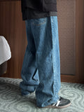 Crack Washed Denim