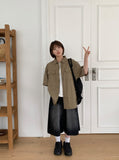 [Unisex] Gelgo Pintuck Washing Denim Bermuda Pants
