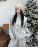 Perrin Fleece High Neck Zip-up